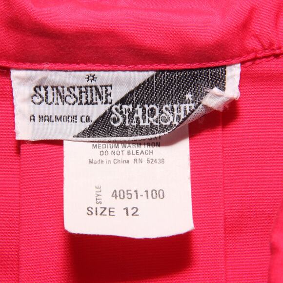 Vintage 80s Sunshine Starshine Flared Hem Dress Size 12 - Picture 5 of 9